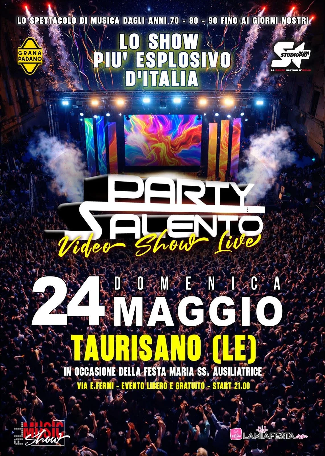 IL PARTY SALENTO SHOW LIVE FA TAPPA A TAURISANO CON MAURO STIKY E MASSIMO MANCA