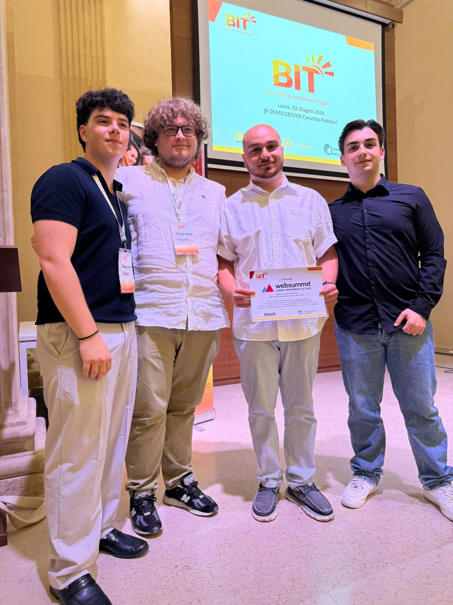BIT – Bootcamp for Innovation Trigger: premiati Evanescent, Wasteband e Dolos