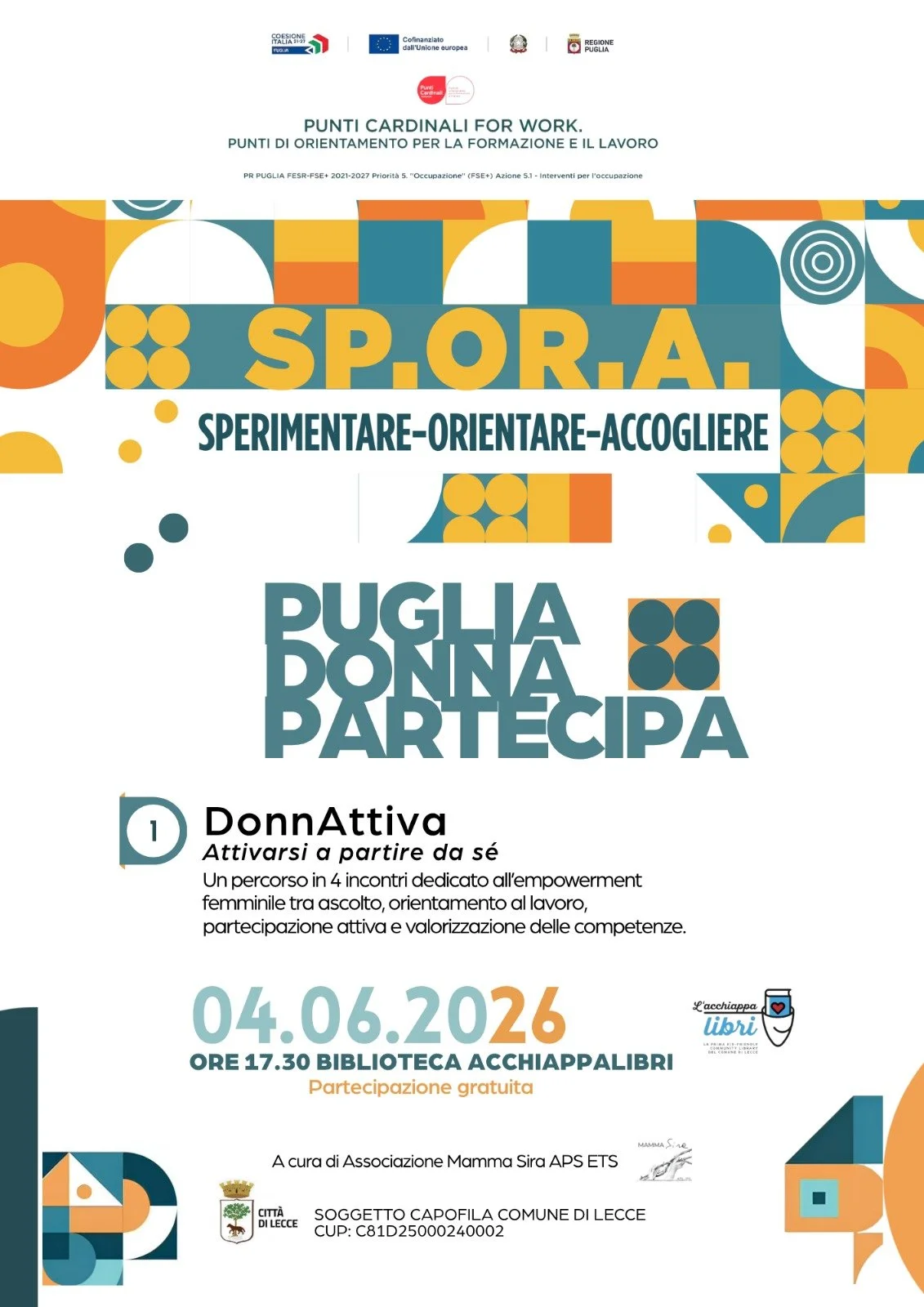 Progetto "SP.OR.A – Sperimentare, Orientare, Accogliere”