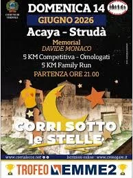 VIA ALLA “CORRI SOTTO LE STELLE” AD ACAYA