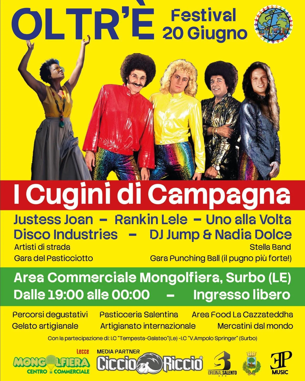 VIA AL FESTIVAL “OLTR’È”: CUGINI DI CAMPAGNA IN CONCERTO A SURBO. TRA GLI OSPITI RANKIN LELE, DJ JUMP E TANTI ALTRI