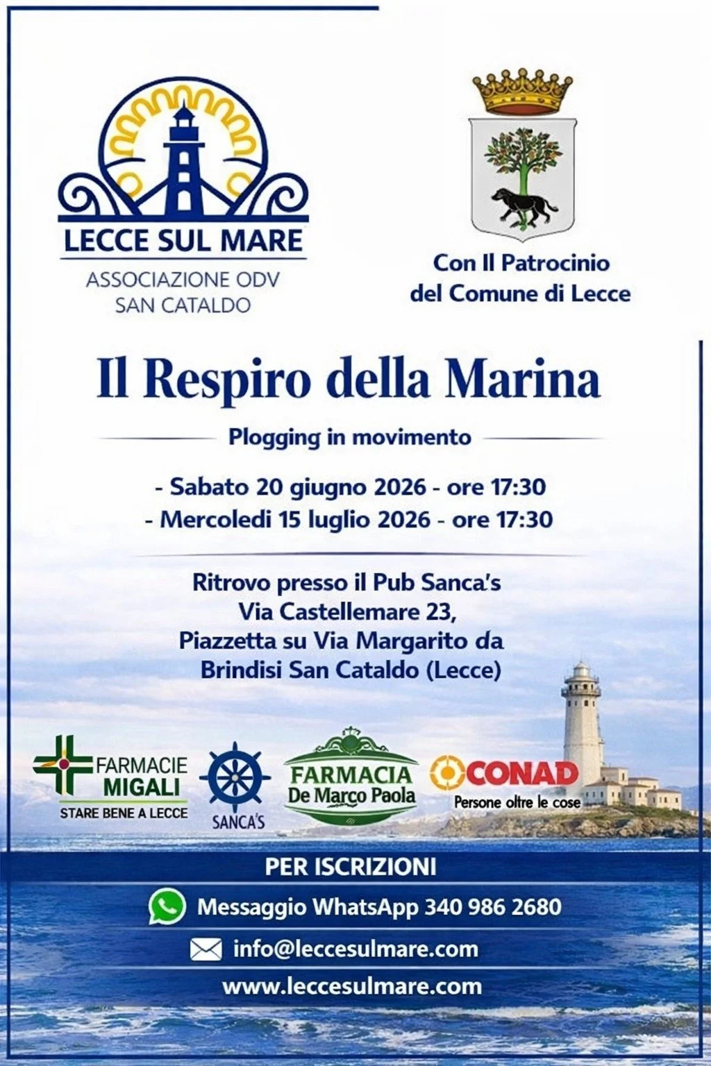 Si cammina e si raccolgono rifiuti domani a San Cataldo con il "plogging" e l'associazione "Lecce sul mare"