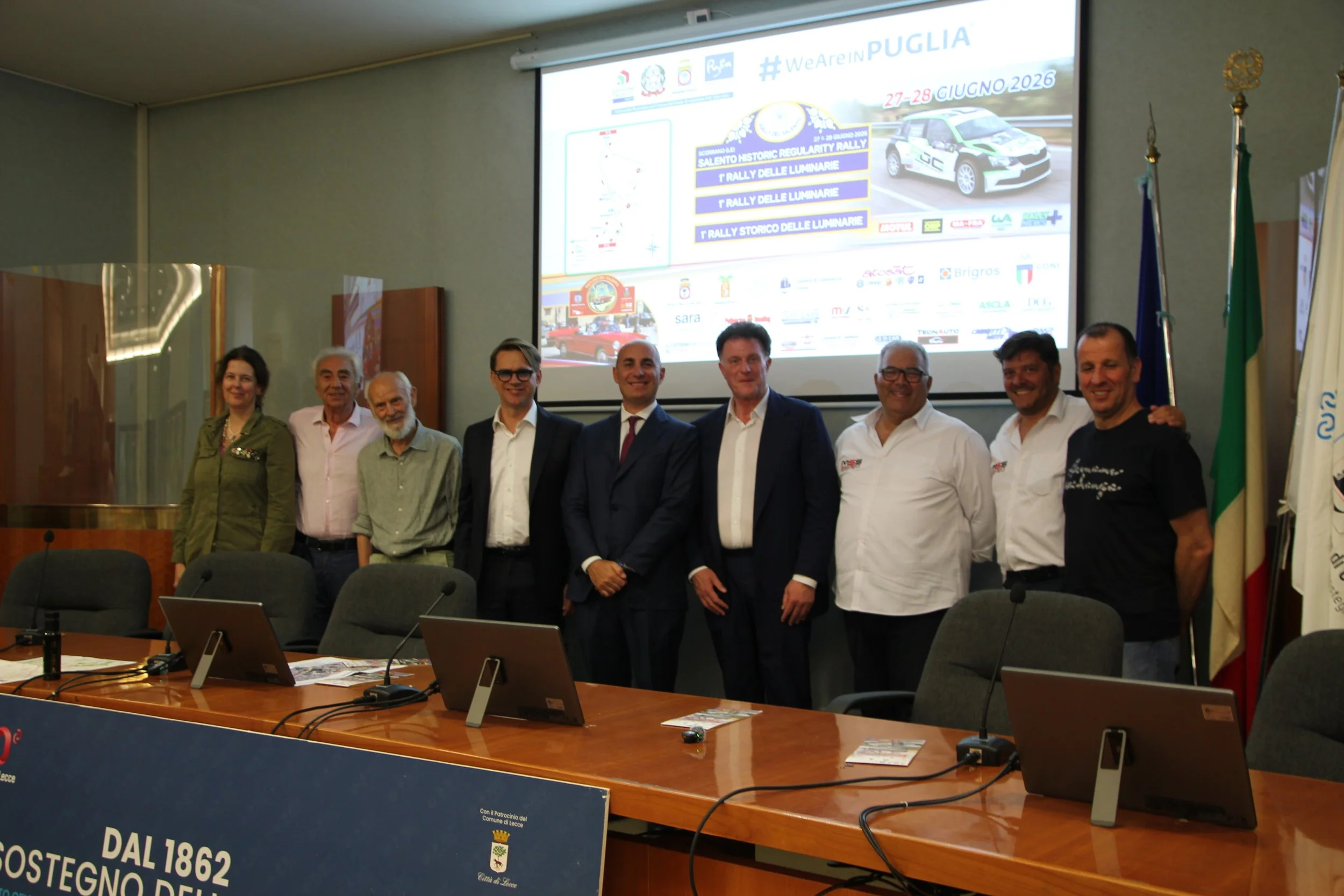 Conferenza stampa del Rally delle Luminarie: Scorrano pronta a illuminare il mondo dei motori
