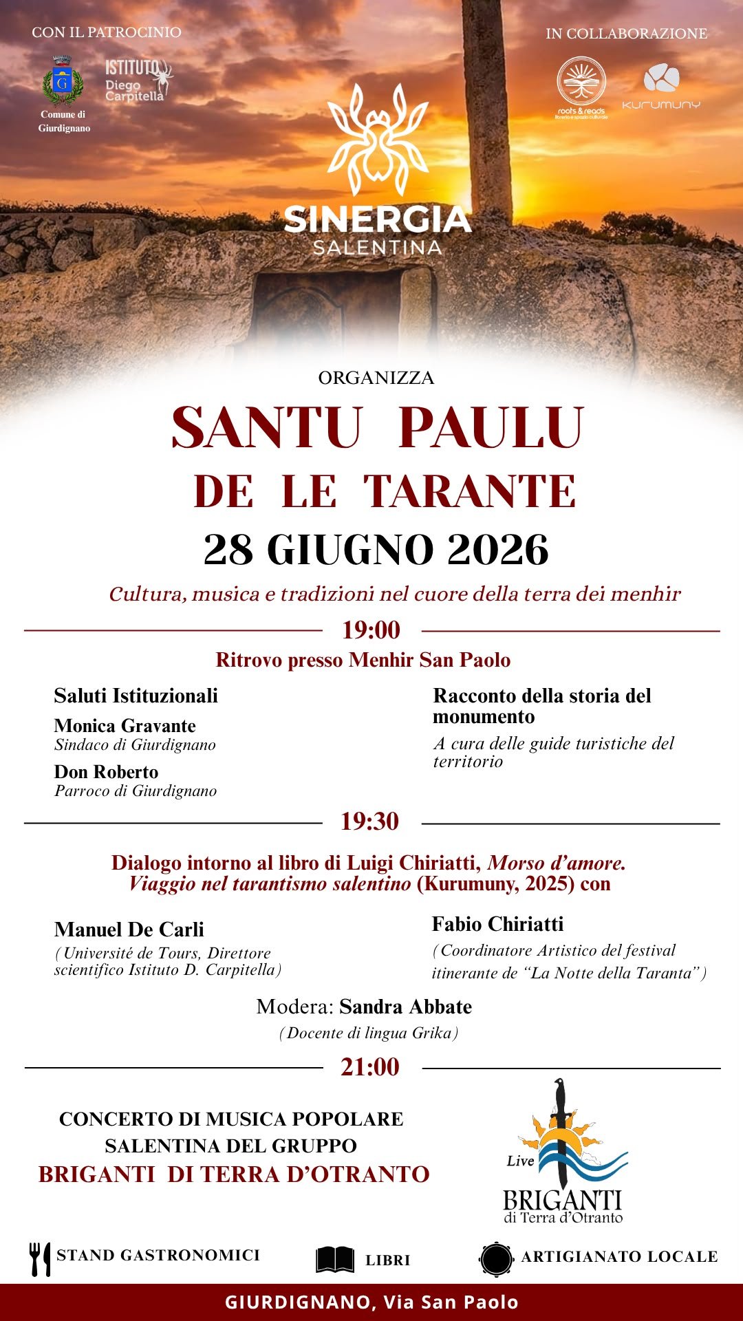 Giurdignano, la forza dei giovani per far rinascere il territorio: nasce l’associazione "Sinergia Salentina" e debutta il 28 giugno con l'evento "Santu Paulu de le Tarante"