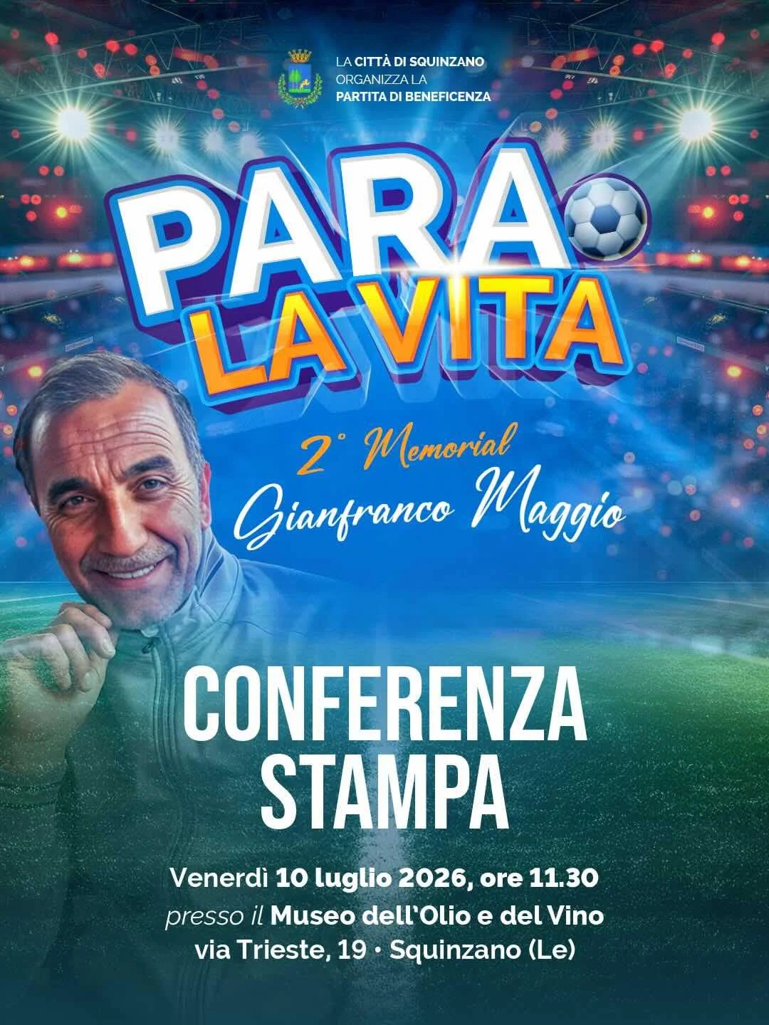 2° Memorial Gianfranco Maggio, evento solidale in programma il 29 luglio