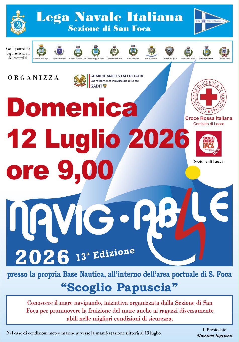 NavigAbile&nbsp;2026: a San&nbsp;Foca&nbsp;il&nbsp;mare&nbsp;per tutti
