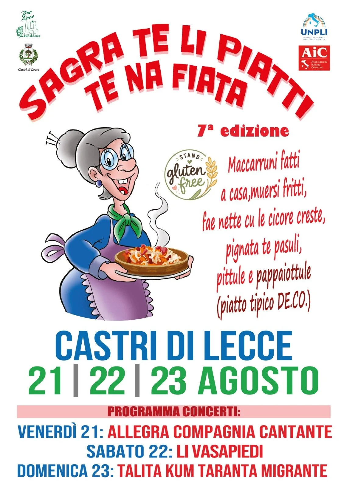 Castri di Lecce celebra la tradizione con la “Sagra te li piatti te na fiata” dal 21 al 23 agosto