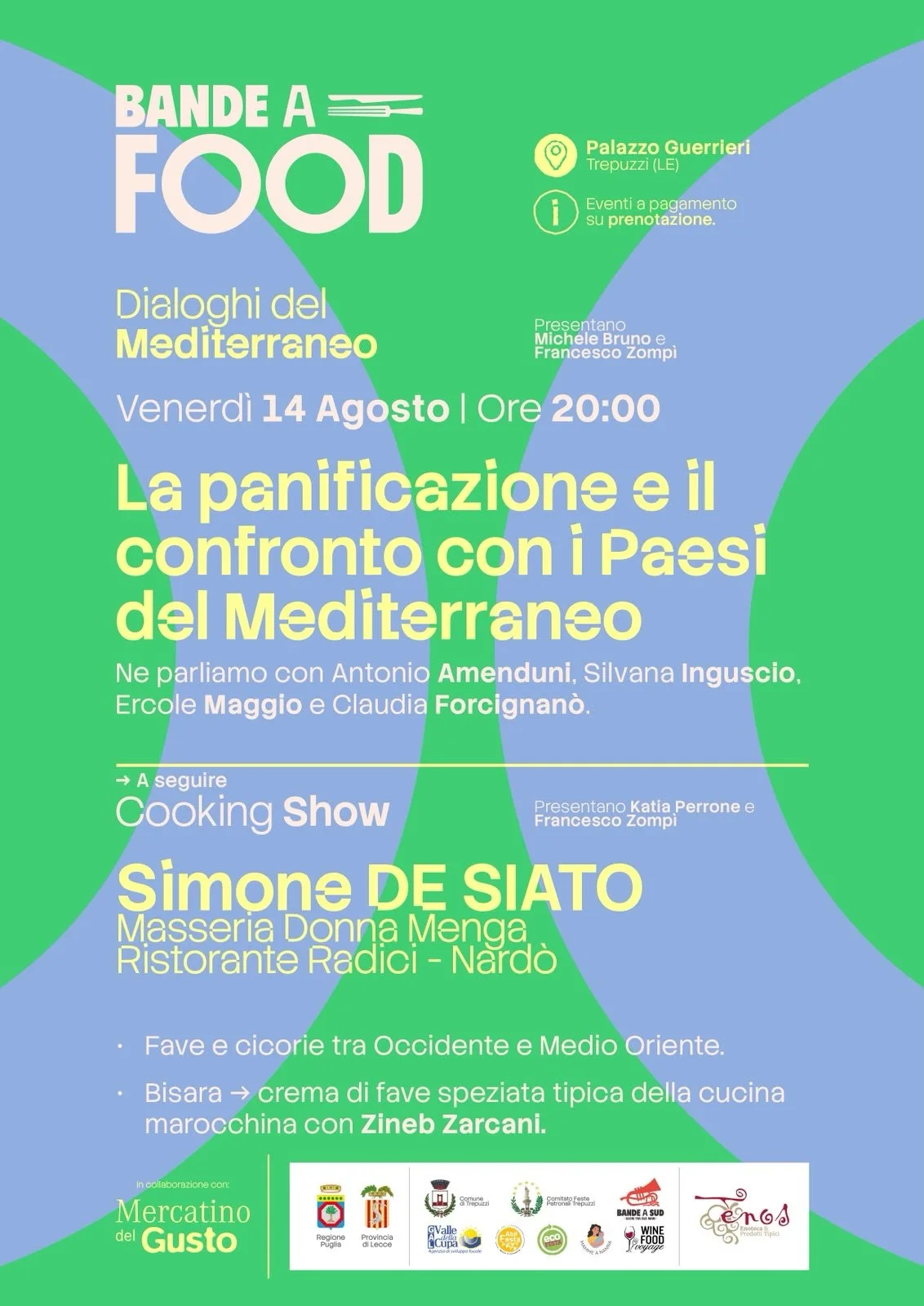 BANDE A FOOD,&nbsp; IL PANE DEL MEDITERRANEOPROTAGONISTA A PALAZZO GUERRIERI