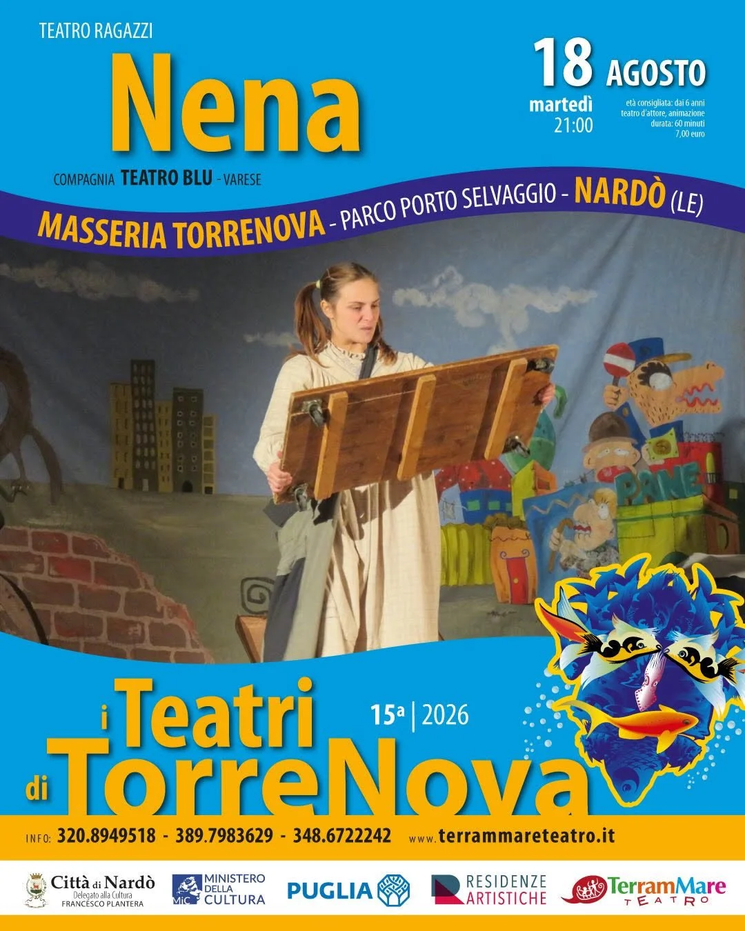 Domani ultimo appuntamento per la rassegna I TEATRI DI TORRENOVA a Porto Selvaggio di Nardò