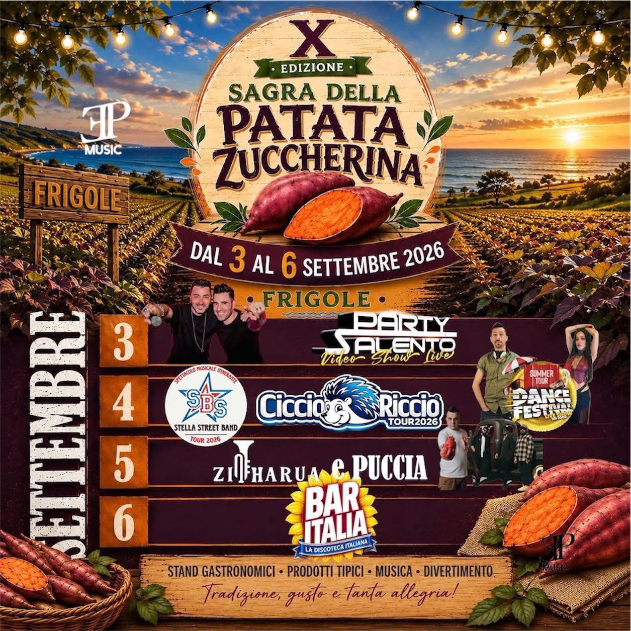 Via alla Sagra della Patata Zuccherina fra tradizioni, spettacoli e musica live