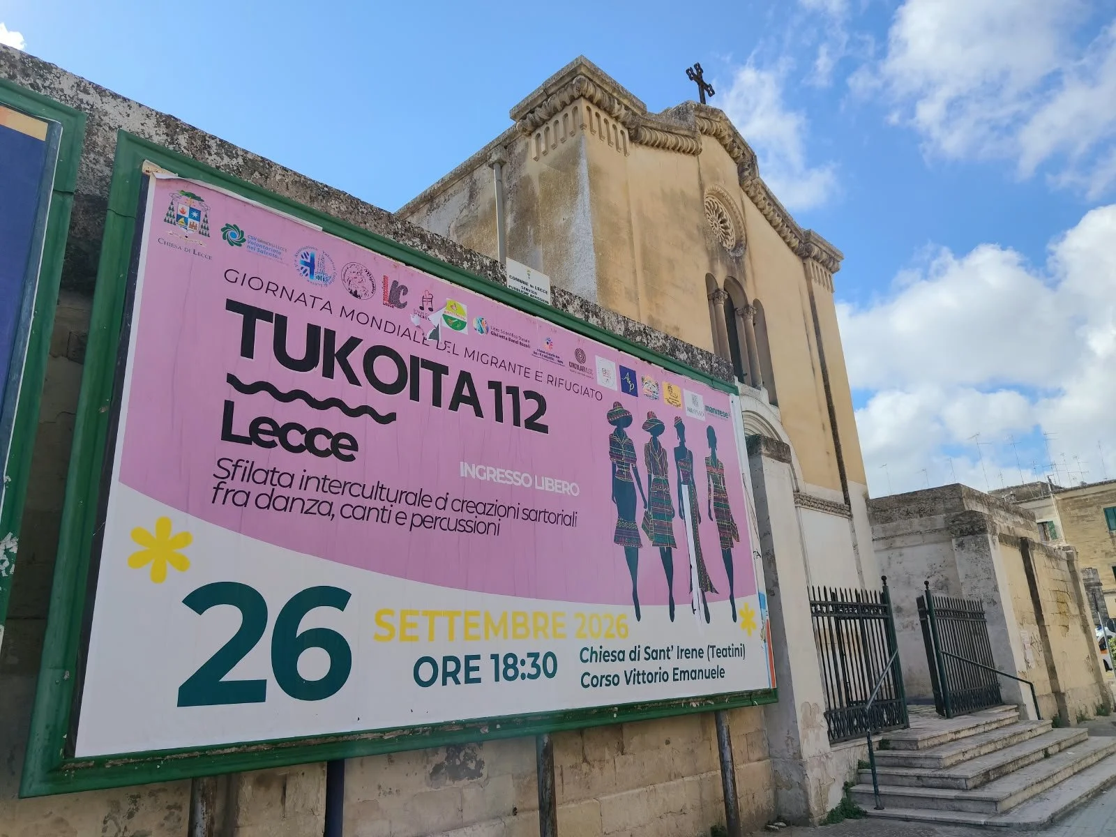 GIORNATA MONDIALE DEL MIGRANTE E DEL RIFUGIATO, A LECCE LA MANIFESTAZIONE “TUKOITA 112”NUOVI ORIZZONTI PER NUOVI COLORI