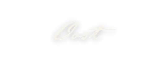 The word 'Cost' written in white script on a black background.