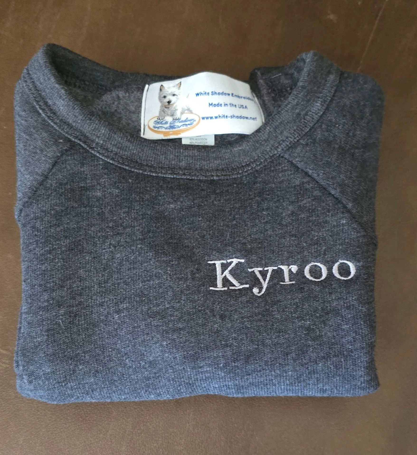 Toddler sweatshirt with personalized name