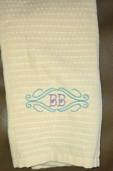 Monogrammed Hand Towel