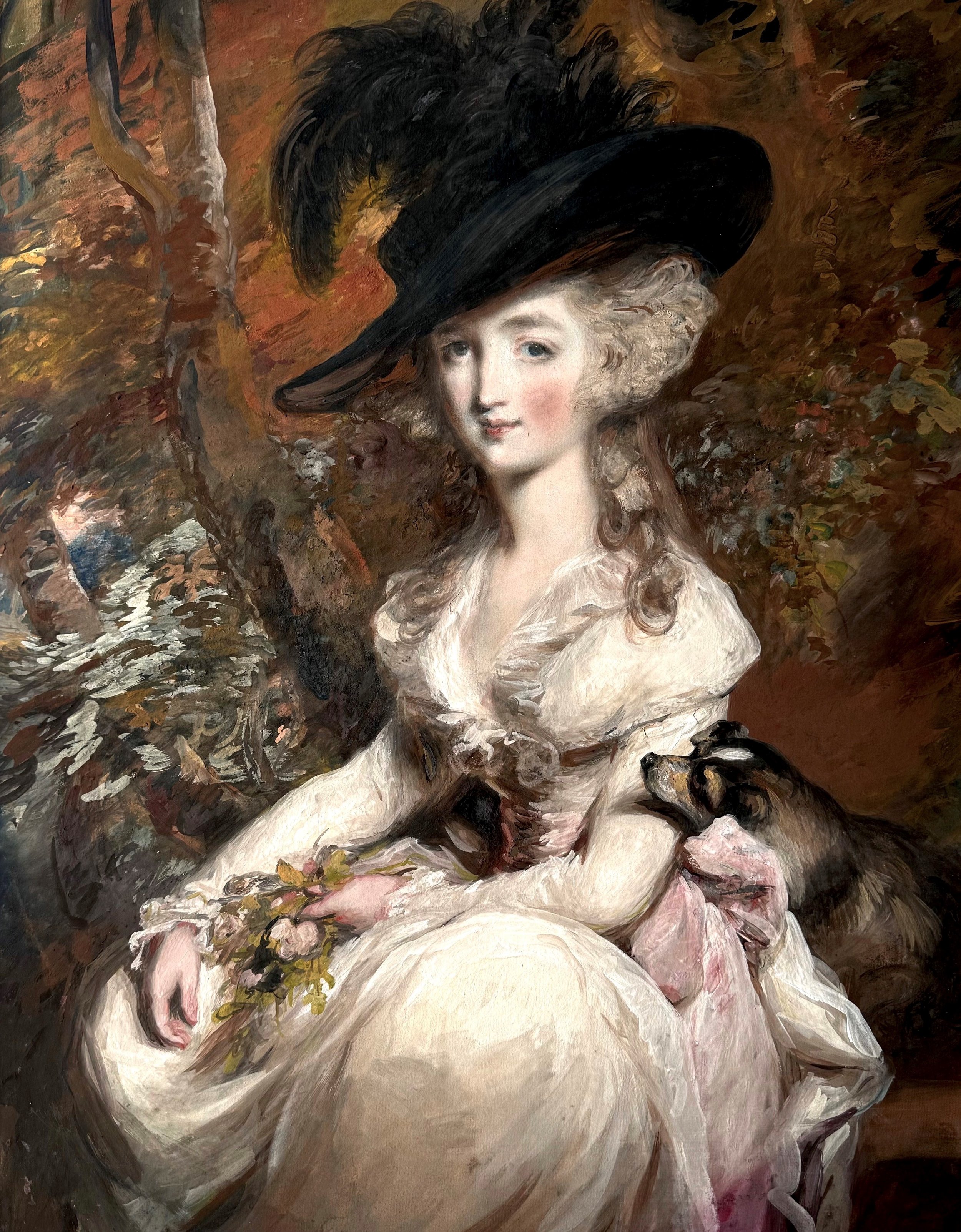 Alexander Clayton-Payne: Daniel Gardner (c.1750-1805), A Portrait of Mrs Charlotte Mary Peters (1765-1816) of Betchworth Castle, c.1785, gouache and pastel on paper, 61 x 48 cm