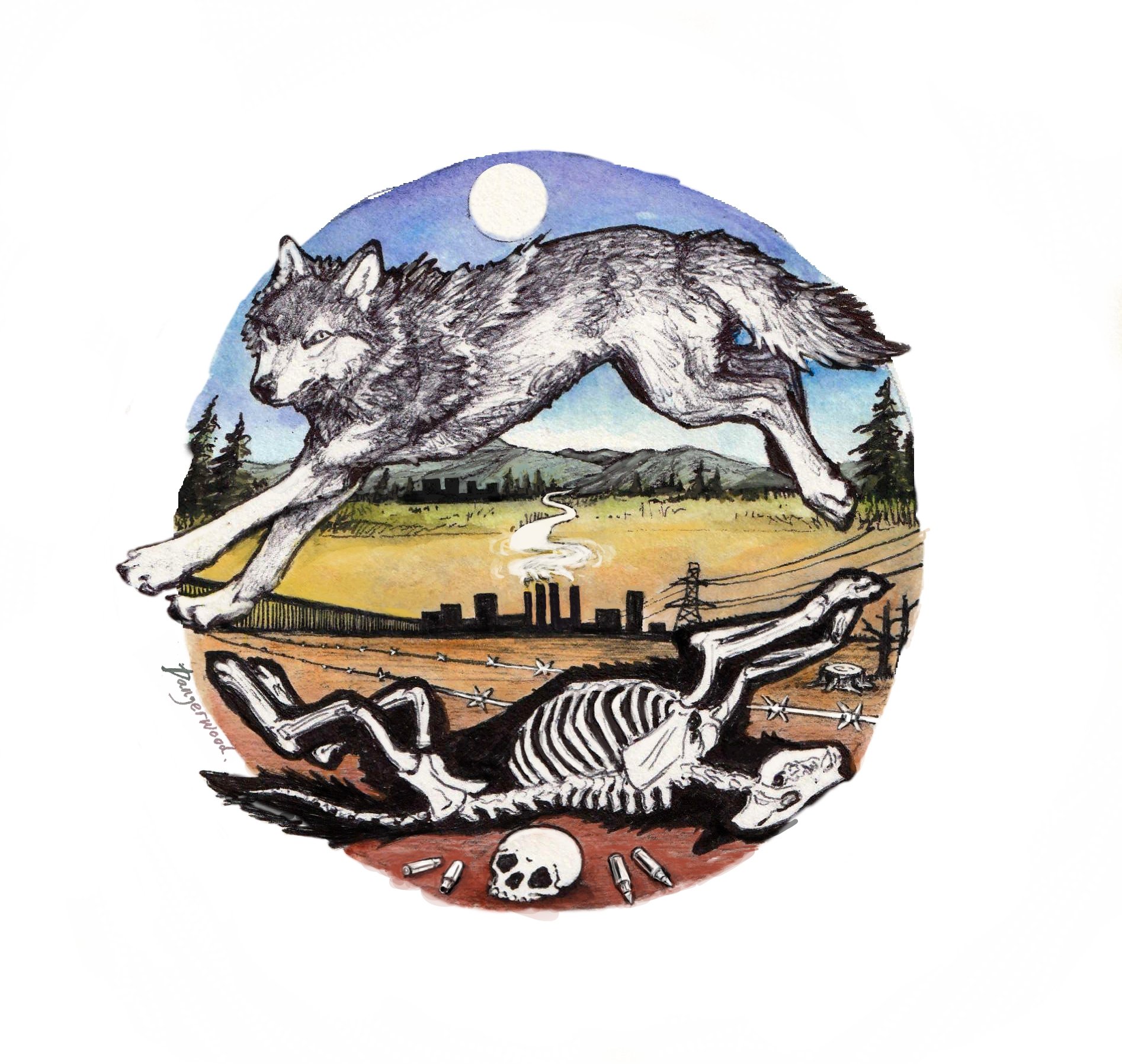 death of wolves sarah rose sticker.jpg