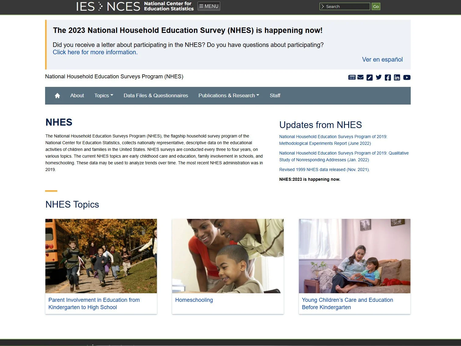 NHES Homepage