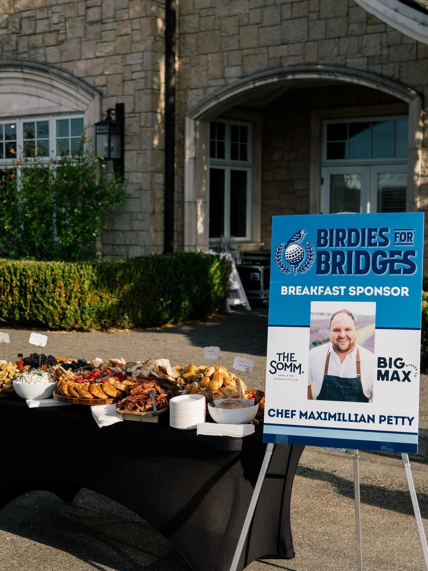 Huge thank you to Chef Max Petty and the whole Big Max Burger Co. team for keeping us fueled up at Birdies for Bridges ⛳️🍔✨ From breakfast to sliders on the course, you made sure everyone was fed and happy all day long. We&rsquo;re so grateful for y