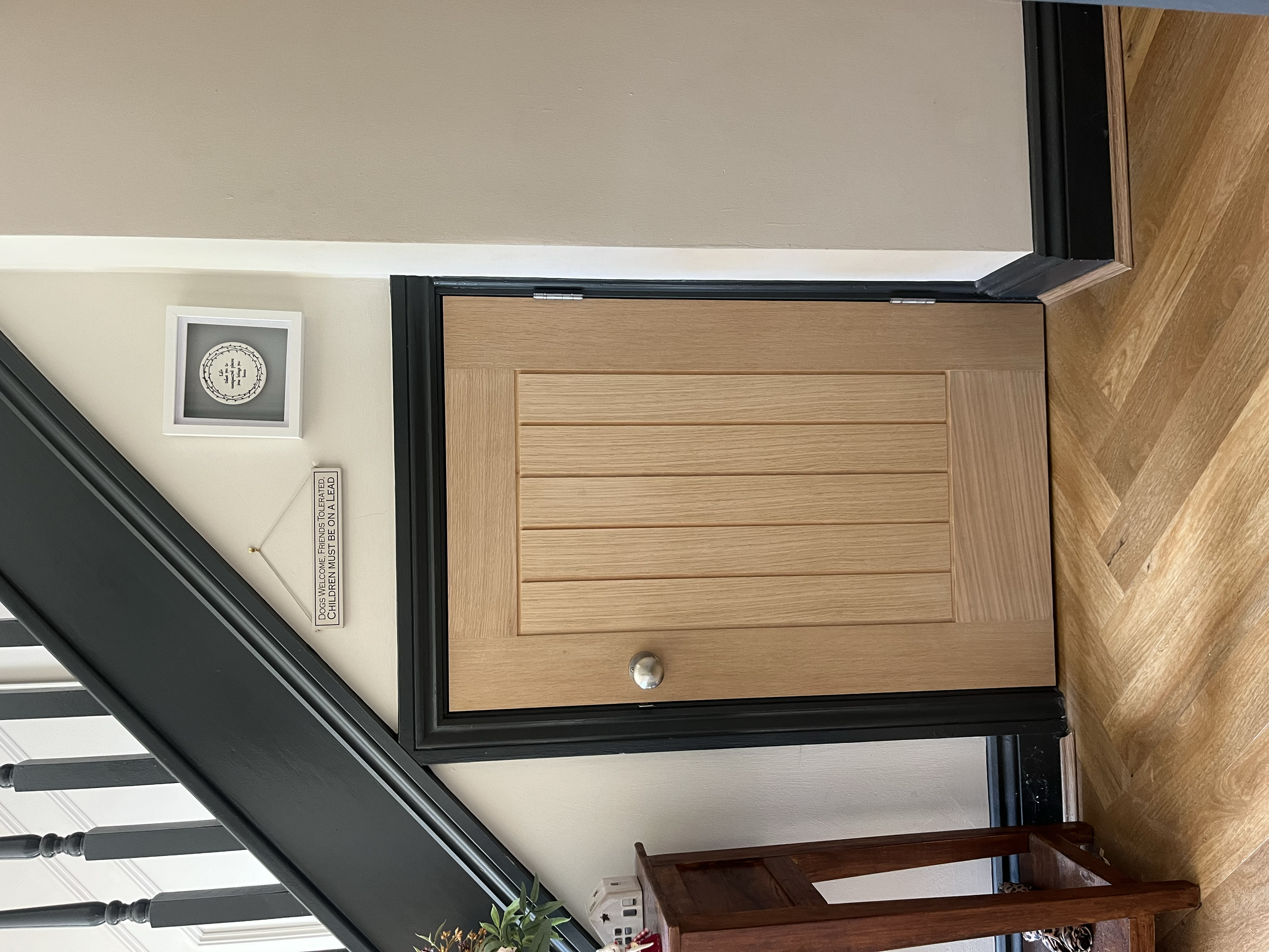 Bespoke made under stairs door