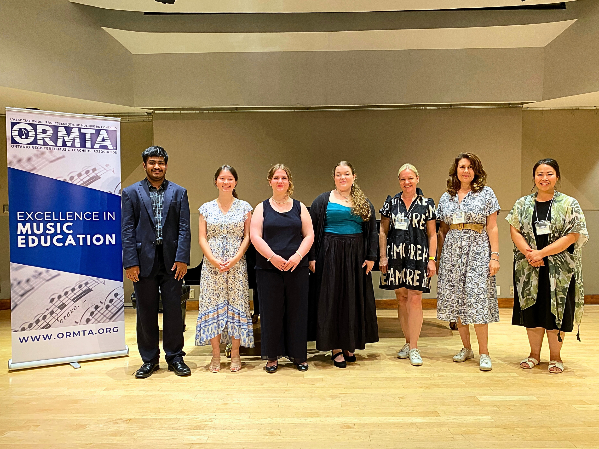 Level 8 & 9 and Level 10 & Associate vocal competitors, adjudicators and ORMTA Past President.
