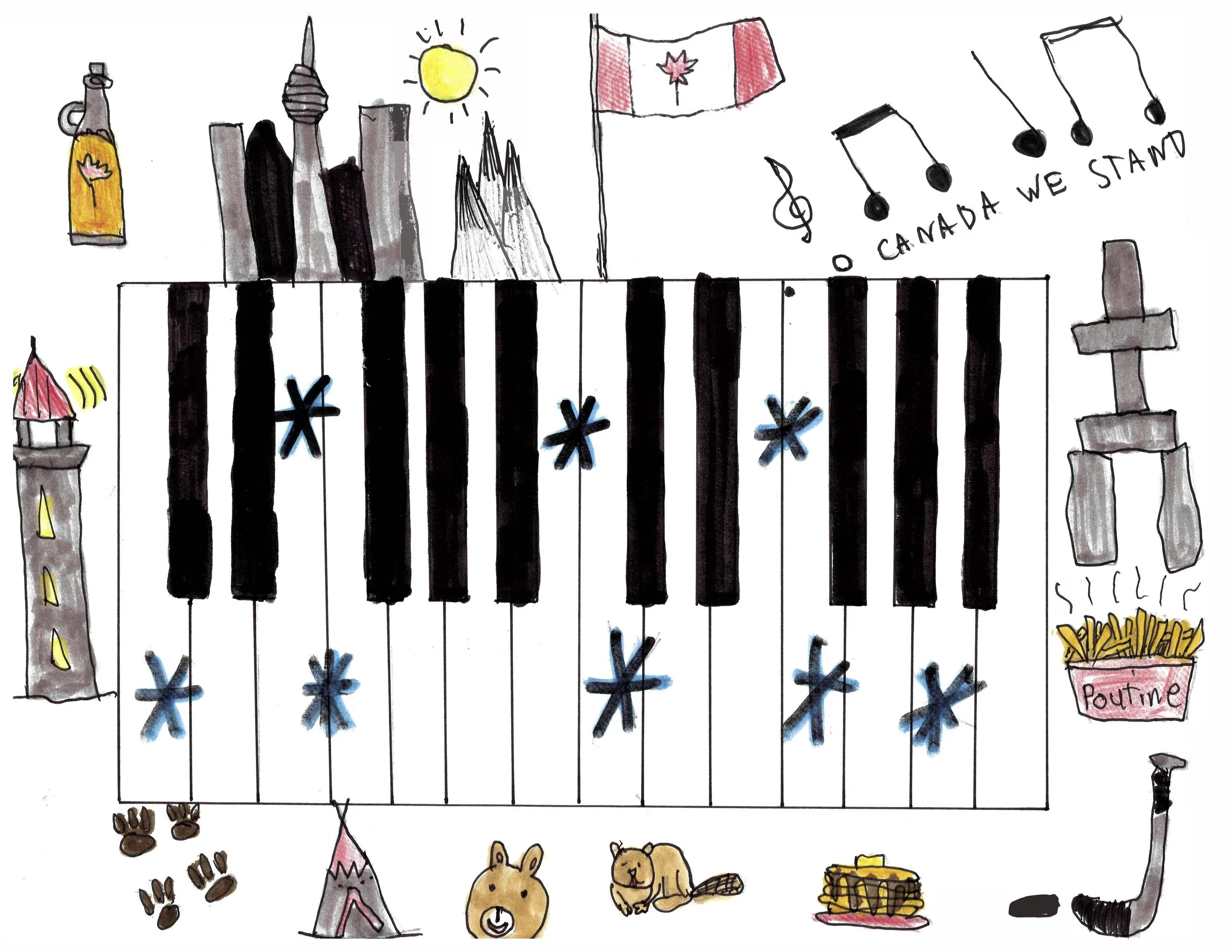 Theodore Zelman, Group 1 Winner (ages 5-9) - Teacher: Alessandra DiCienzo (Niagara Falls Branch)