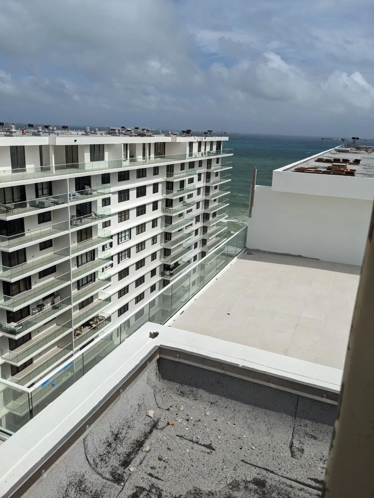 Our view from the Technicians doing Electrical work for a Condominium in Miami Beach, Florida 