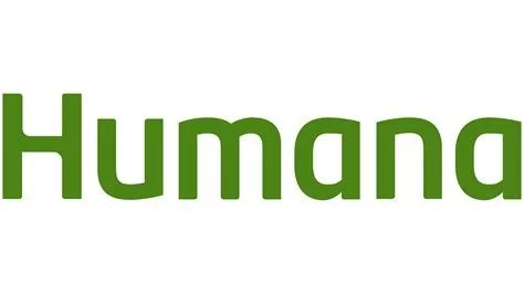 Green text reading 'Humana' on a white background.