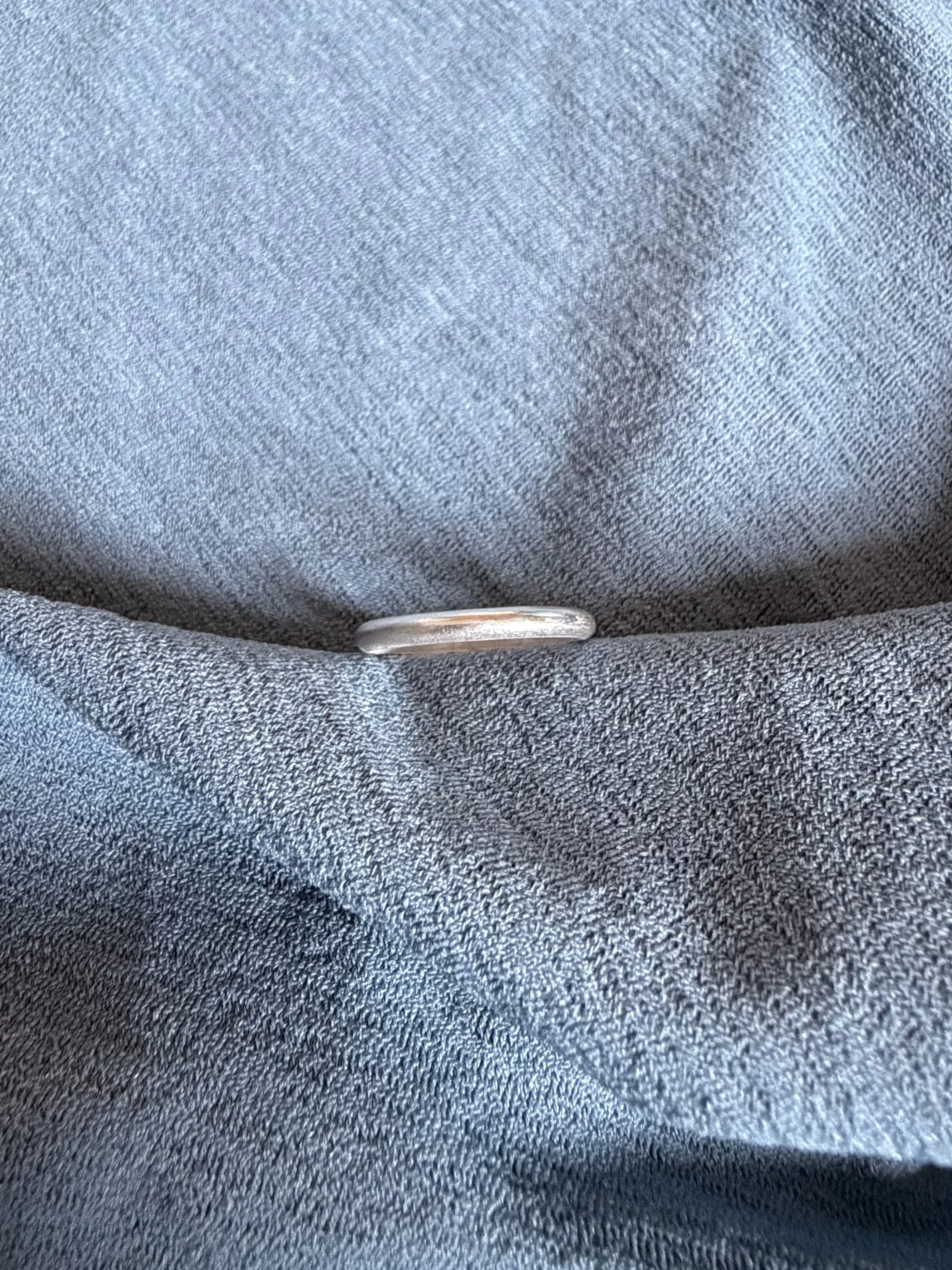 Half Round Silver Band