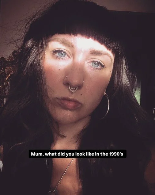 Please refers to my snazzy ti-dye tights bottom right corner. I distinctly remember sitting on top of an electric box somewhere in Aisndale liverpool. Right before i ran into the ale house and called every one &lsquo;dirty smells beggers&rsquo; and t