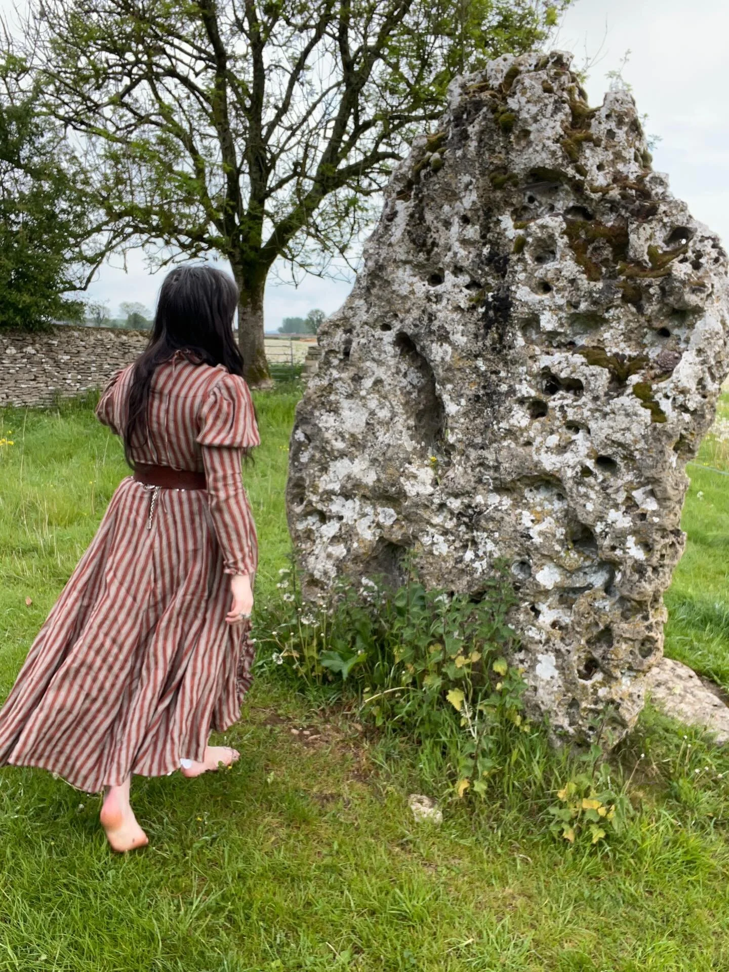 Had the best time @neoancients reading the tarot and offering palmistry for the lovely folks who attended the event. 
~
Had a great tip off to go see Minchinhampton Longstone (pictured). Each stone has its own energy.. this one fell a strong residenc
