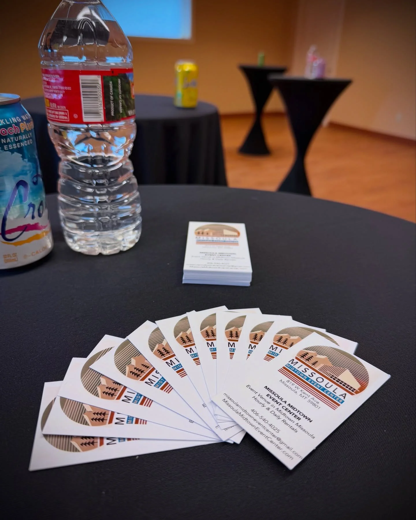 Our new high top tables are in! The event center is the perfect place for your next cocktail party!