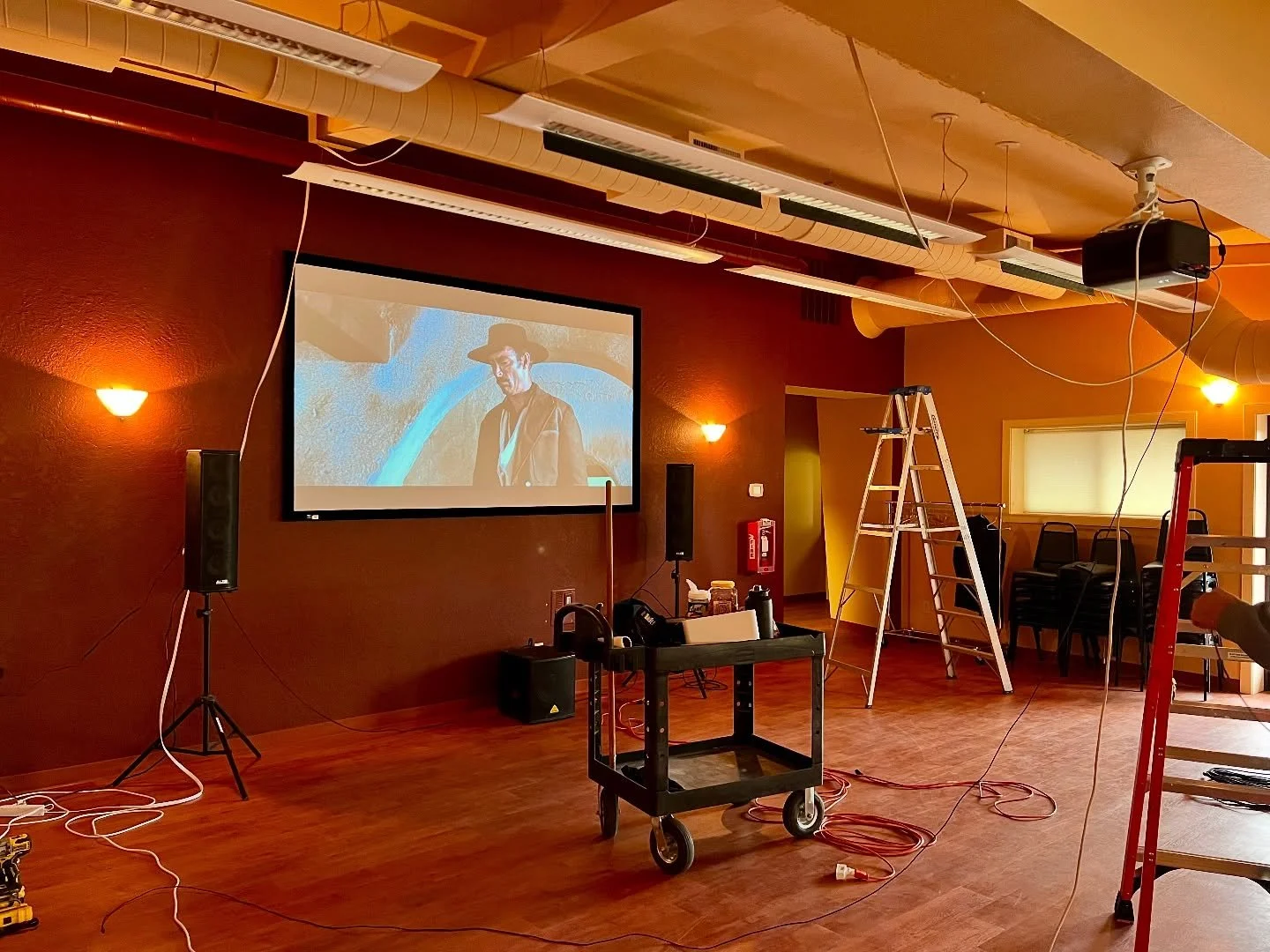 Getting the 4k projector installed and calibrated by watching The Good, the Bad, and the Ugly!

#missoulamidtown #missoula #montana #eventcenter #missouladowntown #thegoodthebadandtheugly