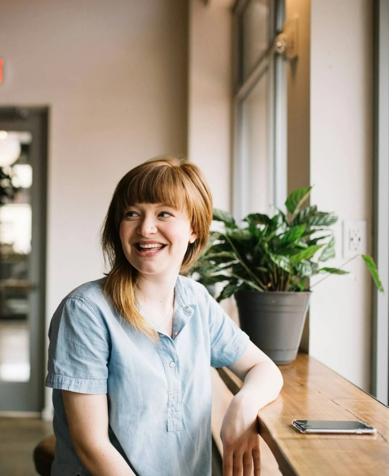 Woman feeling relieved after online mental health therapy session