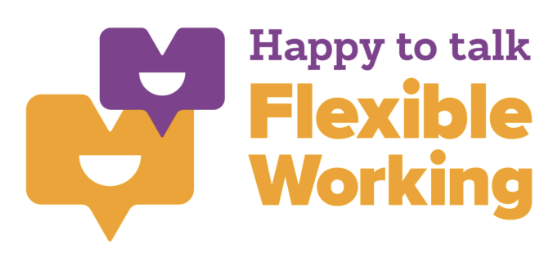 Happy to Talk Flexible Working logo