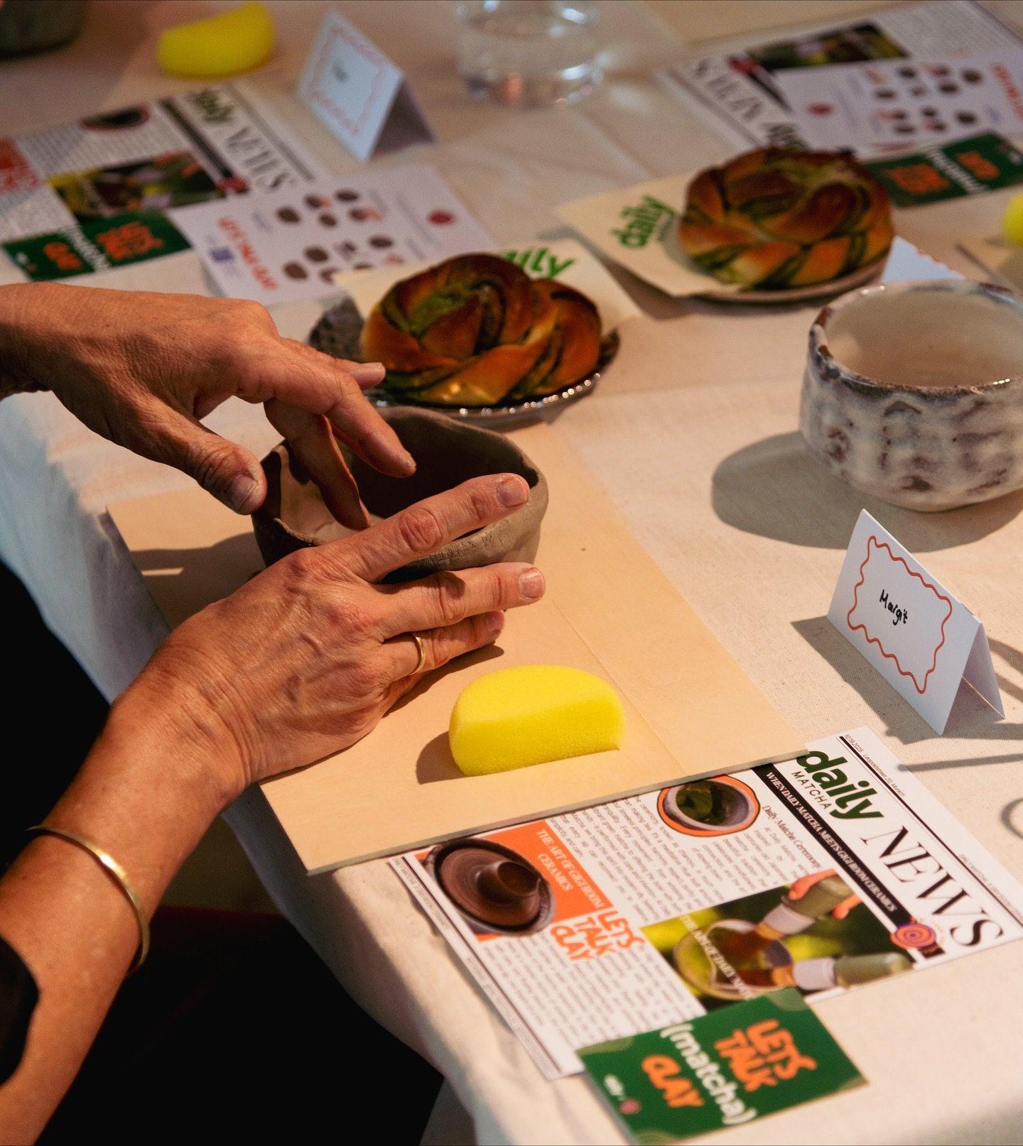 loved the clay &amp; matcha 101 event with @dailymatcha.de 💚 making your matcha bowl + learning how to prepare matcha is the new sexyyyyy 
next event is on the way friends🍵🍵