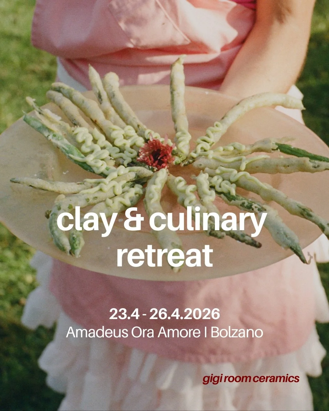 we are so excited to finally share our dream clay &amp; culinary retreat with you! 🧡

clay &amp; culinary is a soft four-day escape in the dolomites: plenty of curated experiences, time to create, meet like minded people, have some quite time, and e
