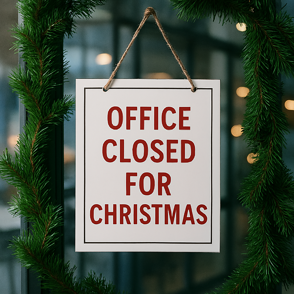 Presbytery Office Closed - Christmas Eve & Christmas Day