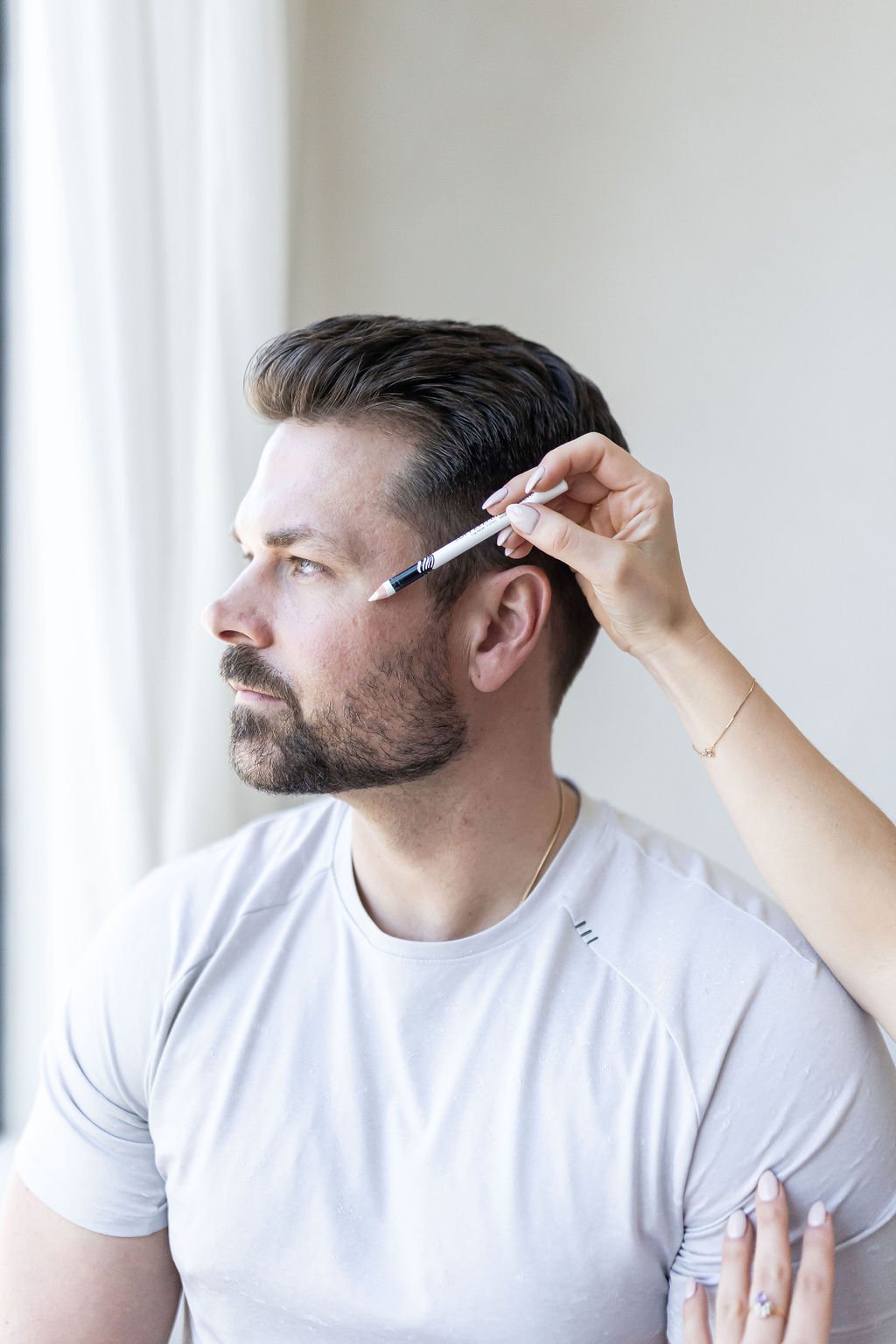 Man receives a consultation for Botox in St. Catharines at Contour Medial