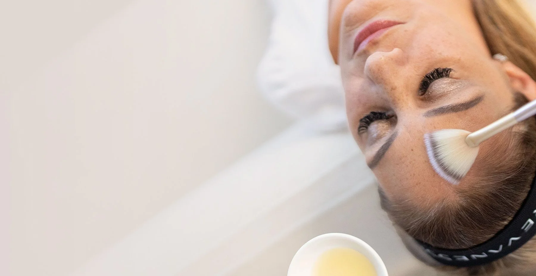 A woman receives a chemical peel in St Catharines with a licensed nurse practitioner at Contour Medical Aesthetics & Wellness.