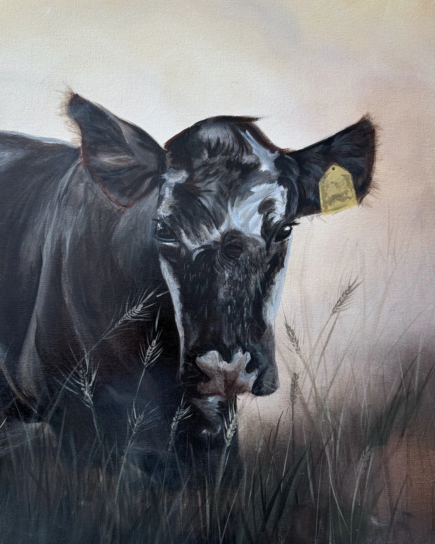 &ldquo;mommy&rsquo;s cow&rdquo;
30in x 48in 

from many late night &amp; AITP sessions, she&rsquo;s officially cozy in her new home 🐮🌾 this one was special and I feel lucky to have been trusted in creating a meaningful piece! @britbilyea 🤍

#artpr