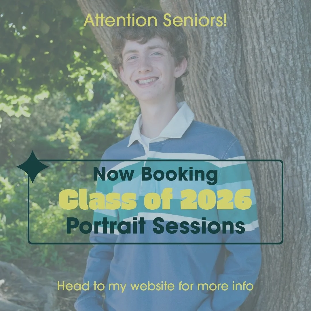 Class of 2026!! It&rsquo;s time to book your senior portrait session! For booking and more information head to my website!! 📸🎓