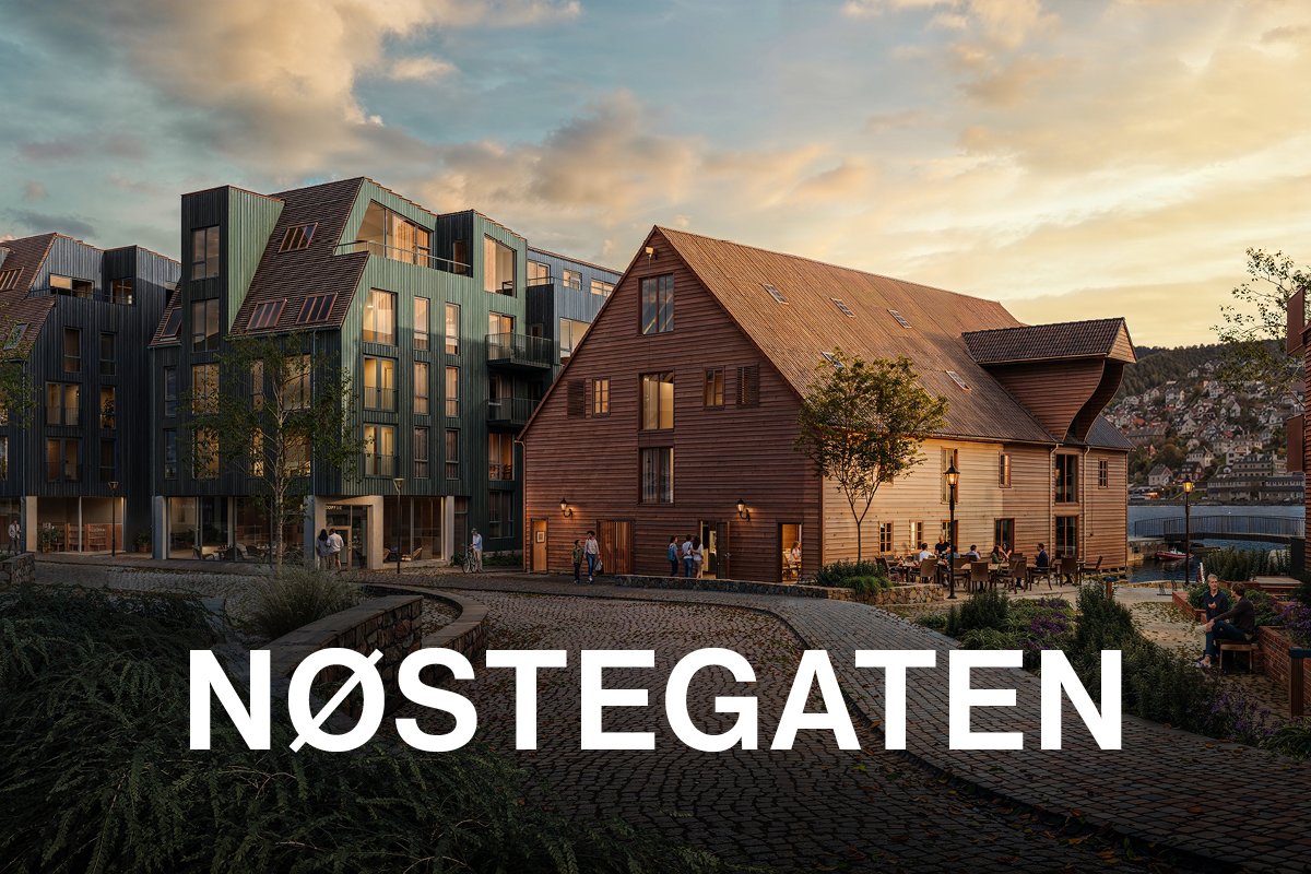 Byggearbeider nord i Nøstegaten