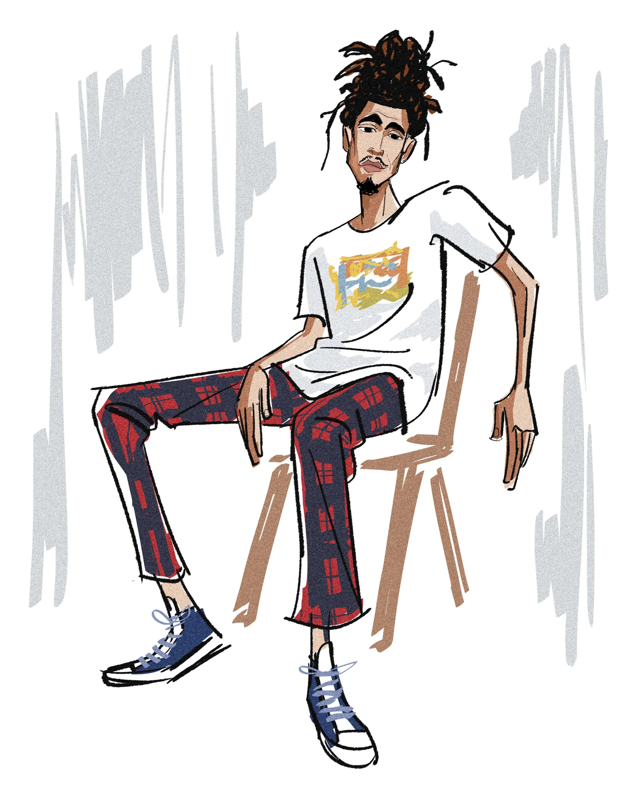 Full-color character design by David Perez.