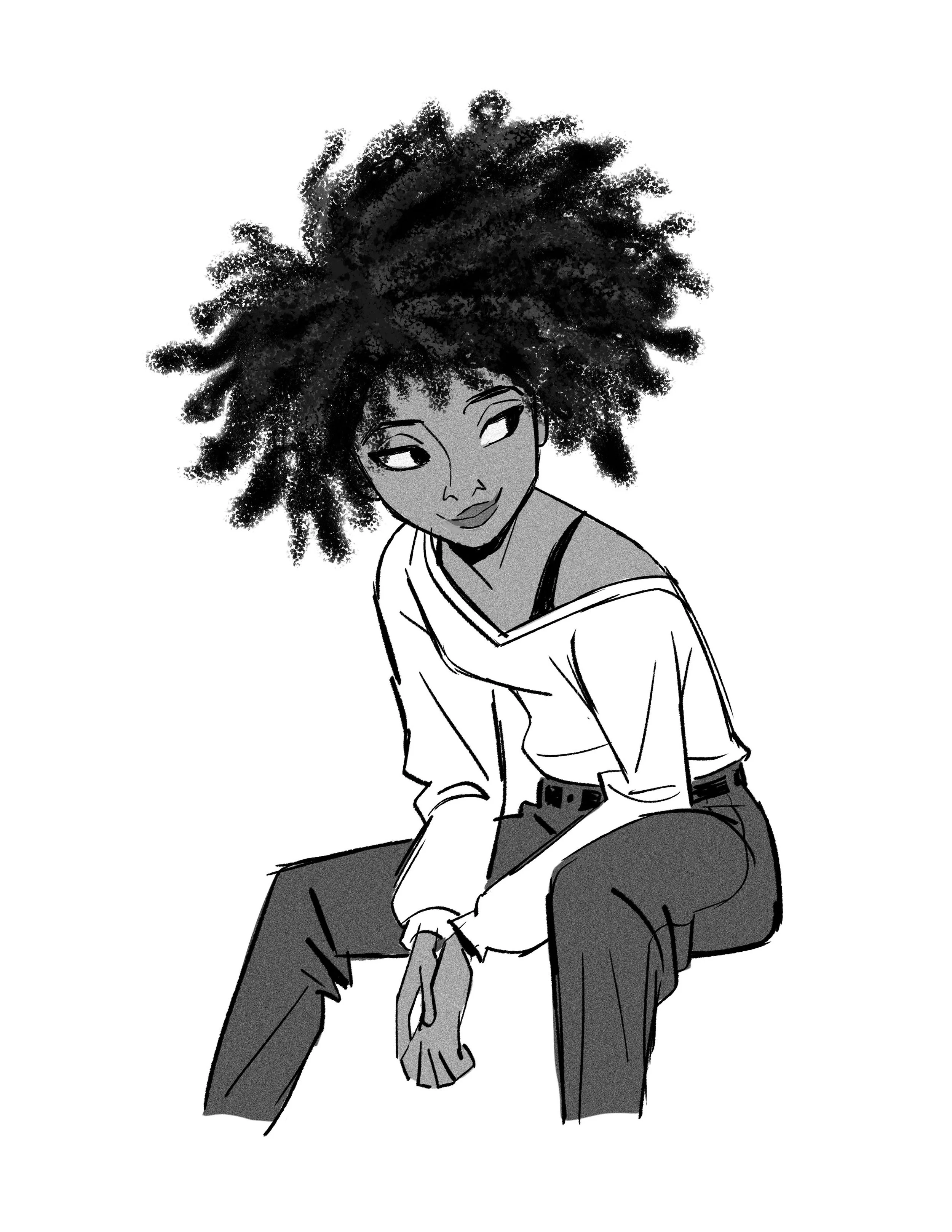 Dynamic character poses showing personality and attitude.