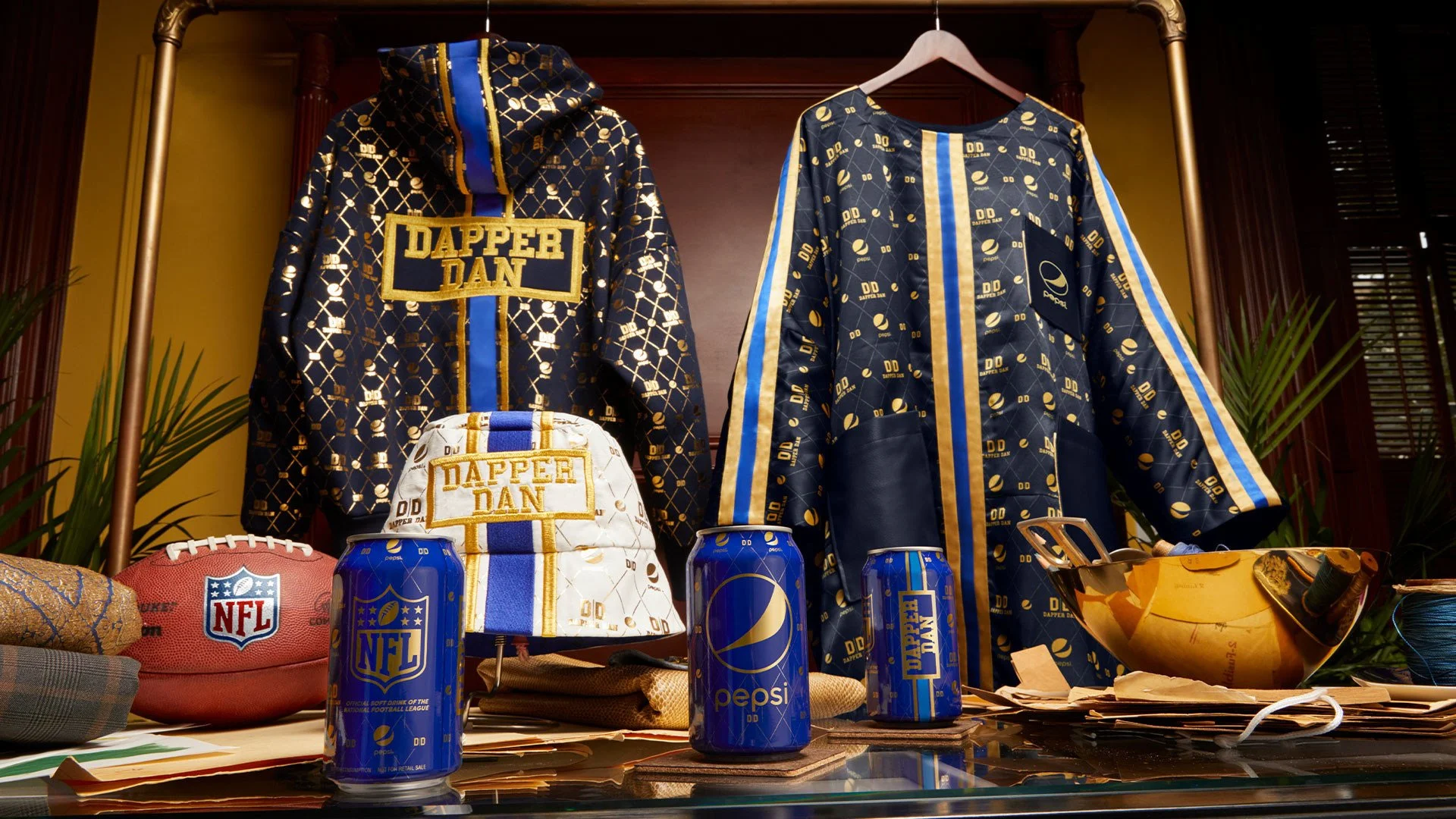 Limited-Edition Dapper Dan x Pepsi + NFL Drop