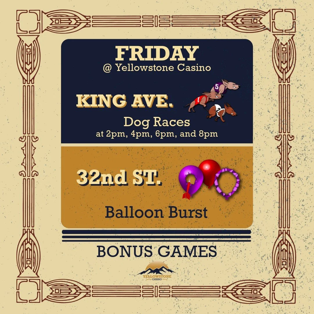Friday Bonus Game Sign