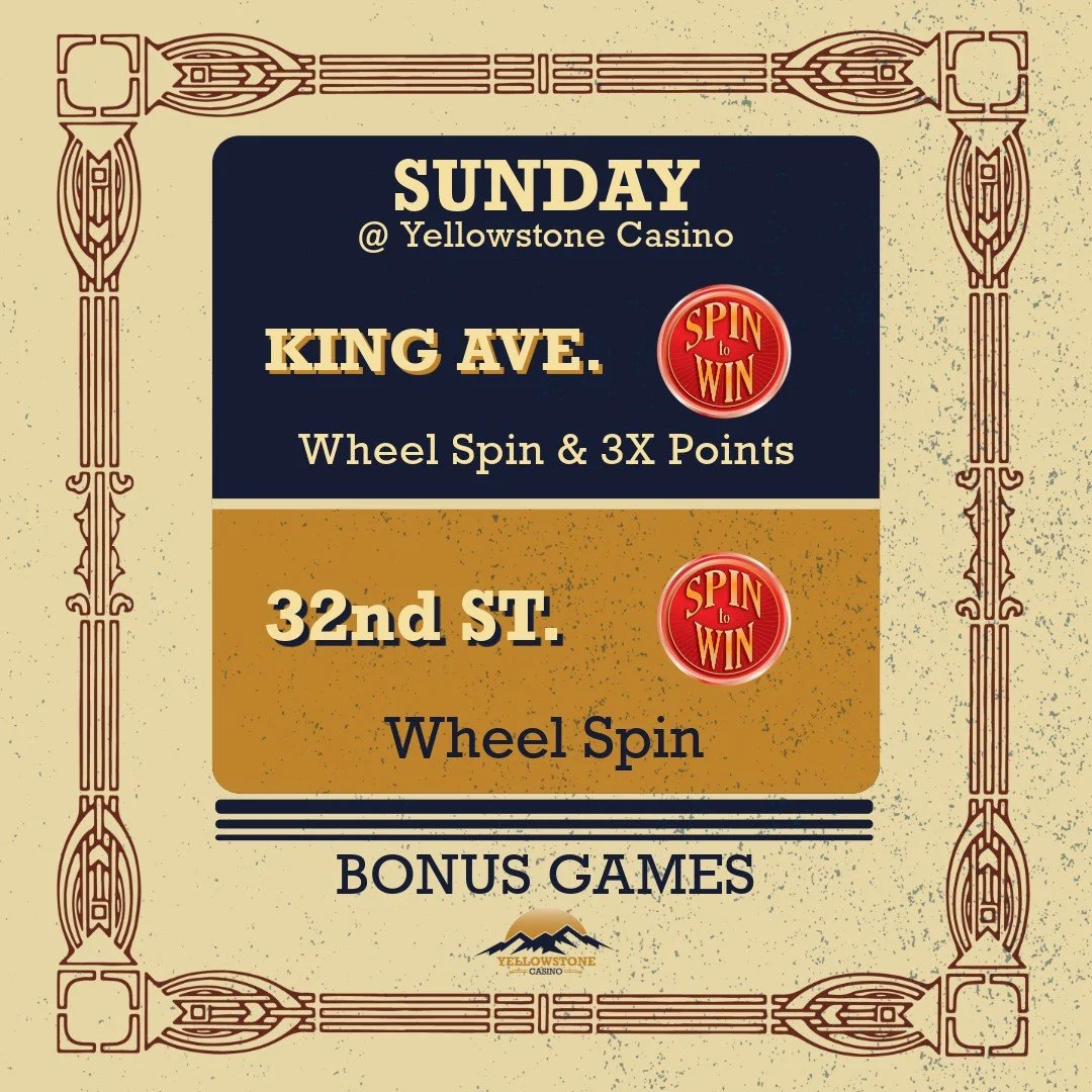 Sunday Bonus Game Sign
