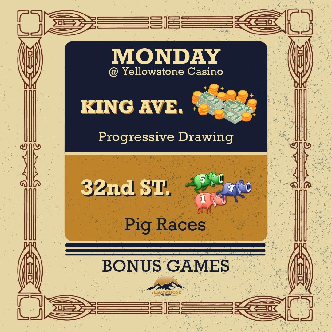 Monday Bonus Game Sign