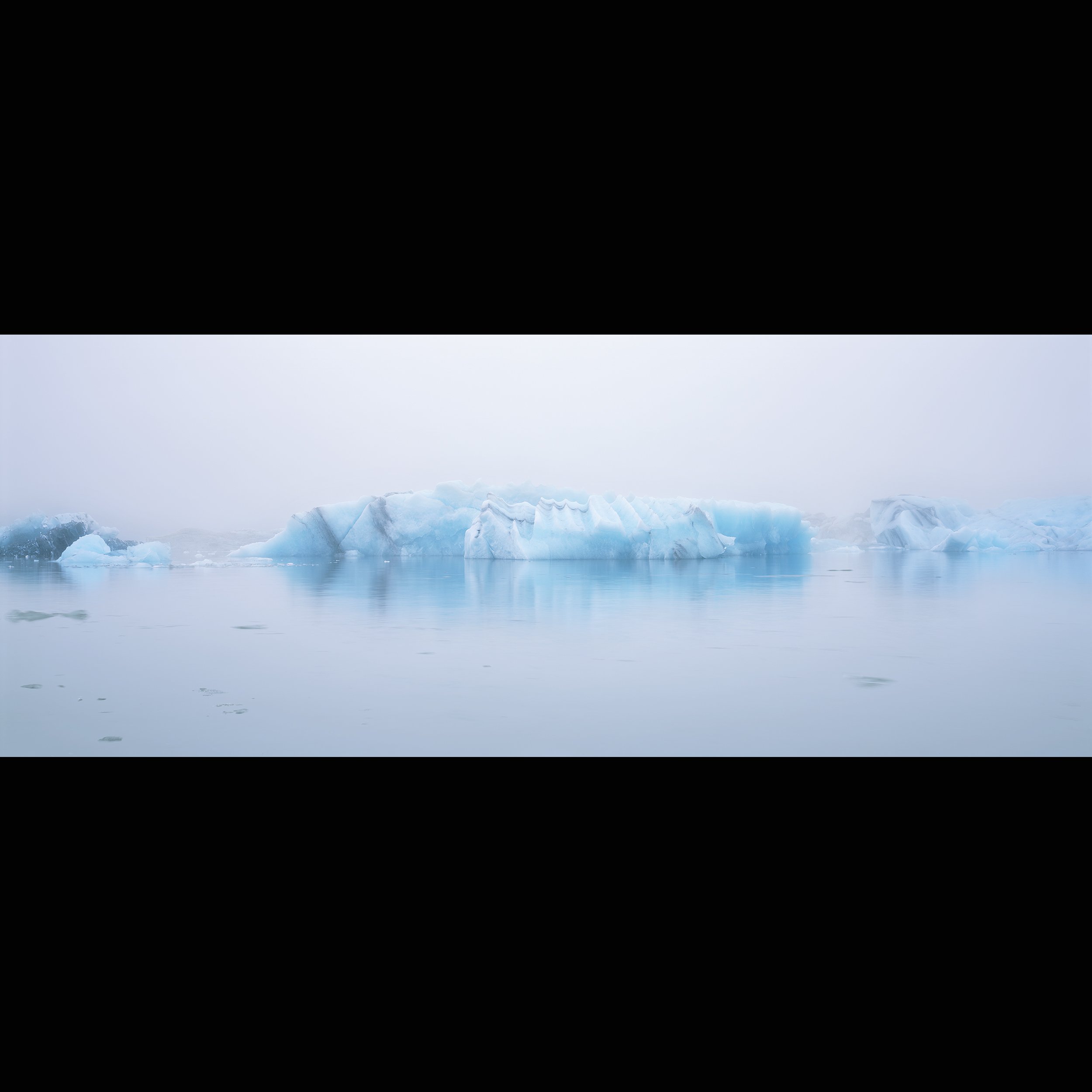 Iceberg Panorama in Fog