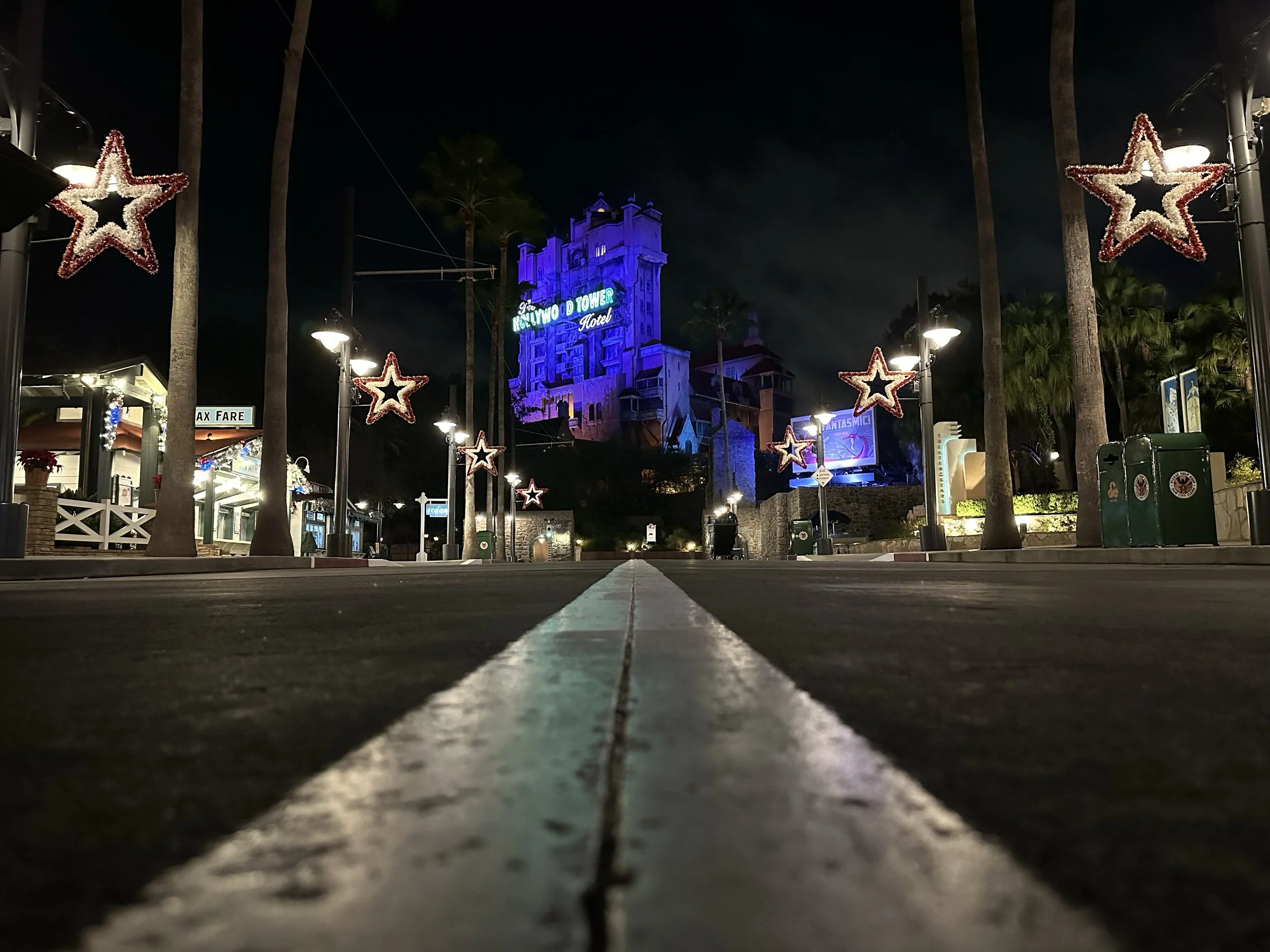 Empty Street in Disney’s Hollywood Studios